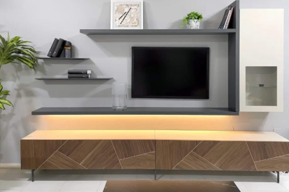 Un salón en la exposición de Cadena Flores.