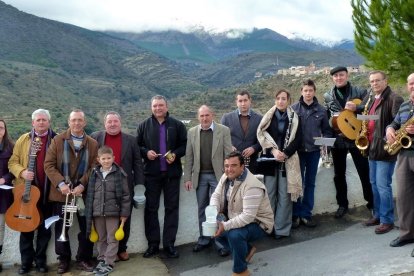 La cuadrilla del Baile de Ánimas de Abla.