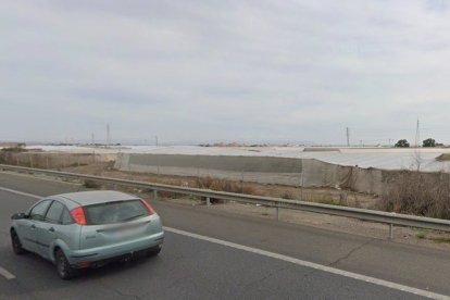 Los dos hombres lanzaron los objetos desde una zona de invernaderos colindante a la autovía.