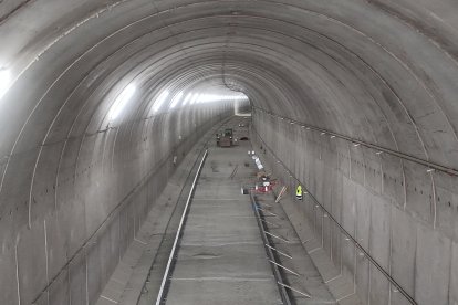 Túnel de Viator correspondiente a las obras de la Alta Velocidad