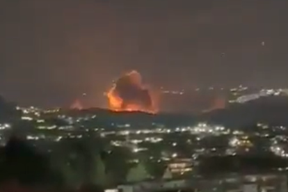 Imágenes de los bombardeos en Venezuela publicadas en redes sociales.