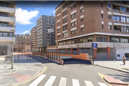 Parking de Oliveros que gestiona Telpark.