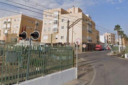 Paso a nivel en Gádor.