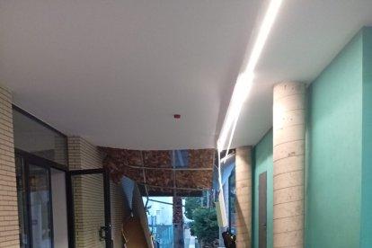 Imagen de los daños producidos en el colegio de Aguadulce