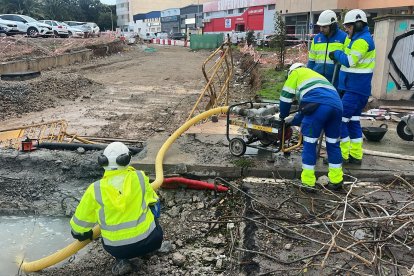 Imagen de la intervención en el soterramiento