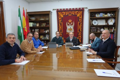 Alcaldes del Levante Almeriense reunidos este lunes.