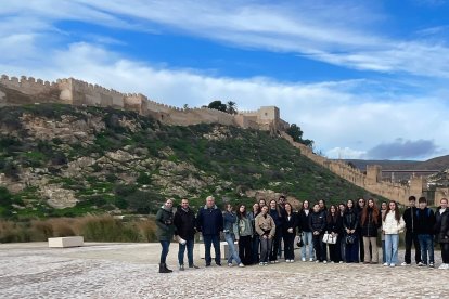 Visita al Parque de la Joya y la Alcazaba para enseñarles Almería a las alumnas alemanas.
