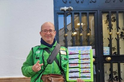 Antonio Álamo, vendedor de la ONCE en Gérgal.