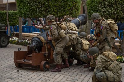 Imagen de la recreación histórica de la II Guerra Mundial en Roquetas de Mar.