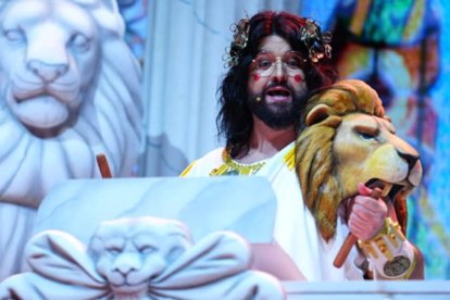 Manu Sánchez durante el pregón de los Carnavales de Cádiz