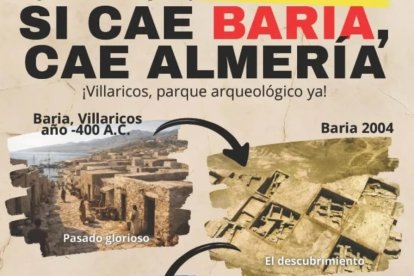 Detalle del cartel elaborado para el acto de este sábado.