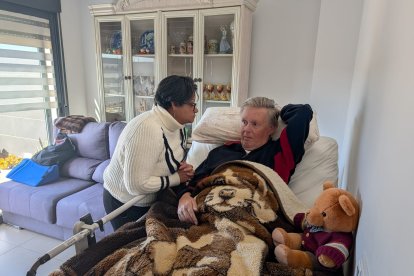 Dick y Gloria se despiden antes del fatídico 23 de febrero.