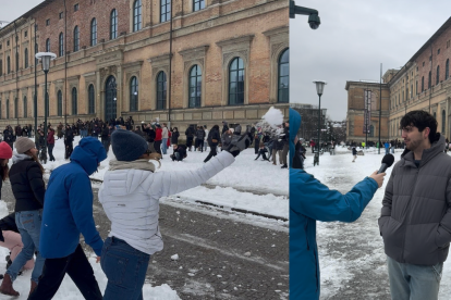 La mayor pelea de bolas de nieve de Alemania, organizada por un almeriense.