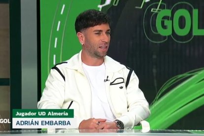 Embarba fue protagonista el domingo por la noche en el programa ‘Gol a Gol’ de Canal Sur Televisión que dirige el periodista ejidense Ángel Acién.