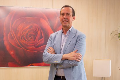 José María Marín Fernández, fotografiado esta semana en la sede provincial del PSOE de Almería.