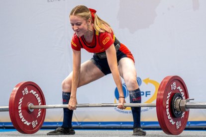 Elisa Albers en su última competición a nivel europeo en Lituania, donde cosechó magníficos resultados.