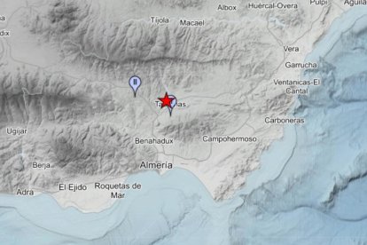 Terremoto del domingo 1 de marzo con epicentro en Tabernas.