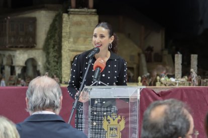Carolina Pérez Gallardo durante un acto en Vera.