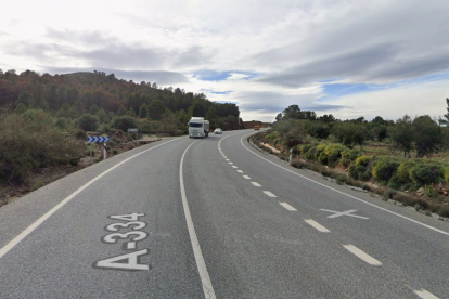 Carretera A-334 sentido Tíjola