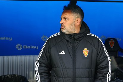 David Navarro, entrenador del Zaragoza.