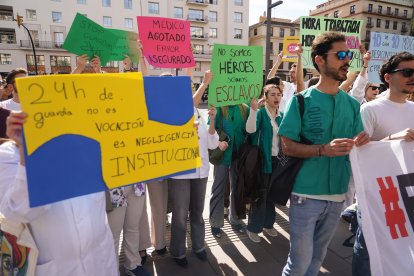 Manifestación convocada por el Sindicato Médico Andaluz.