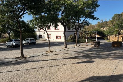 Imagen de la plaza de Rodalquilar