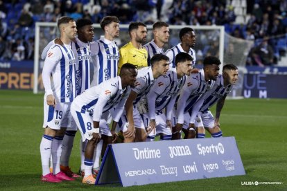 Miguel con el Leganés en la presente temporada y ahora será su rival.