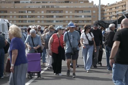Imagen del mercadillo en Roquetas de Mar.