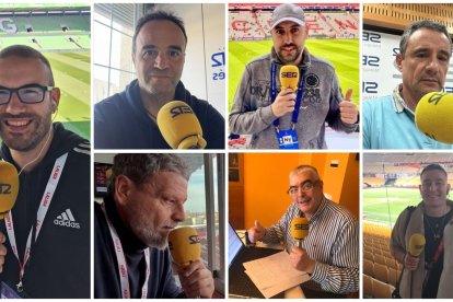 Óscar Gª (Santander), F. Hermida (La Coruña), X. Sidro (Castellón), J. Rodríguez (Málaga), J. Monje (Burgos), F. Matas (Las Palmas) y U. Canteno (Eibar).