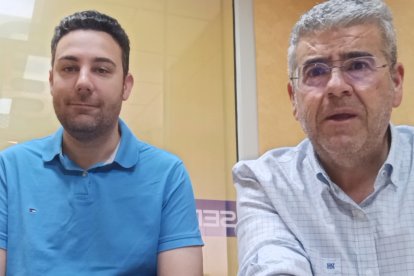 Carlos Miralles y Rafa Góngora, listos para la emoción de un domingo importante para el Almería en Granada.