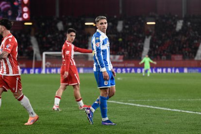 Arribas y Yeremay en el Almería-Deportivo en el Mediterráneo.