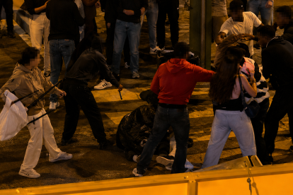 Imagen de la pelea en El Parador.