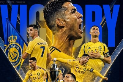 Cristiano Ronaldo logra su primera Liga en Arabia Saudí.