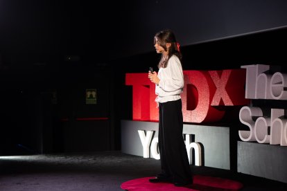 Inés durante el evento celebrado en Málaga.