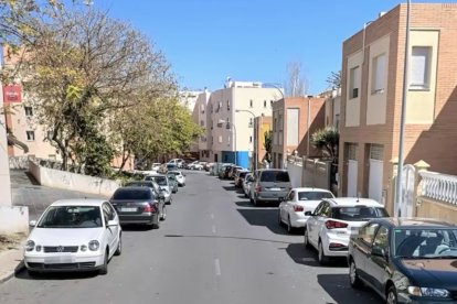 Calle Jacinto Benavente de Huércal de Almería.
