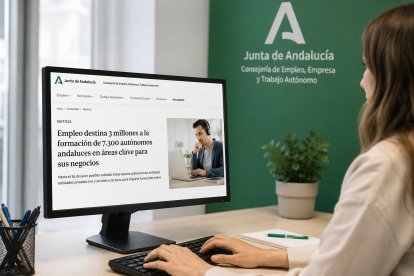 Informan sobre la convocatoria del programa de teleformación para personas trabajadoras autónomas impulsado por la Junta