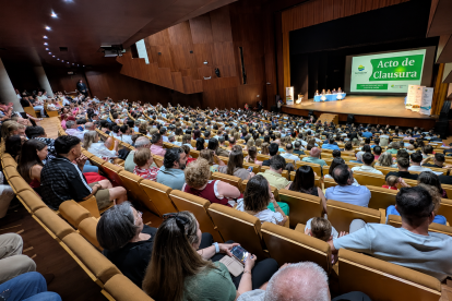 El Teatro Auditorio de Roquetas durante el acto de clausura de la EFA Campomar.