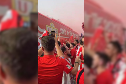 El Almería llega al estadio