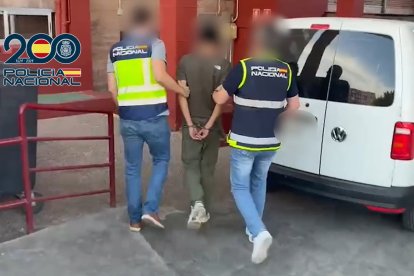 Imagen del detenido por la Policía Nacional en Almería.