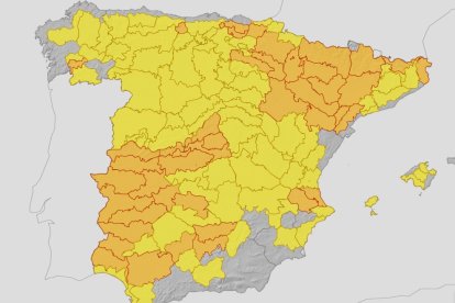 Previsión meteorológica del lunes para la Península
