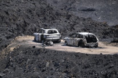 Incendio en la provincia de Almeria entre los pueblos de Bedar y los Gallardos.