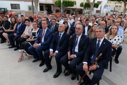 Autoridades durante la ceremonia en Los Gallardos.