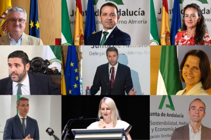 Estos son los nueve delegados territoriales de la Junta de Andalucía en Almería.