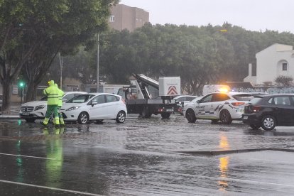 Fotografía del temporal Kristin.