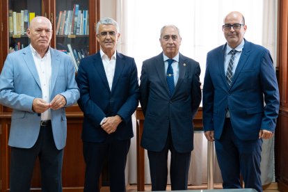 Desde la izquierda, José Luis Heredia, Roberto García Torrente, Francisco Balcázar Linares y José González Sánchez.