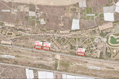 Propuesta de zona de aparcamiento para autocaravanas.