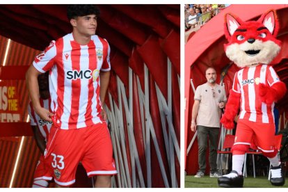 La nueva estrella del Almería espera ser la gran revelación este curso en el fútbol de plata. Tiene talento de Primera y Urci, la mascota, lista para animar.