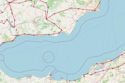 Parte del mapa de Omnes Viae.