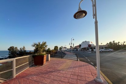 Bulevar de entrada a Villaricos.