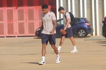 Chirino, el viernes antes de viajar a Barcelona para jugar este sábado en Sabadell.